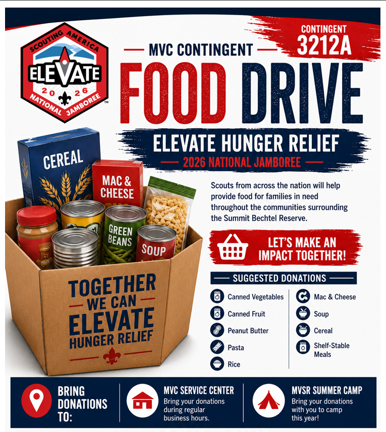 National Jamboree Food Drive Flyer